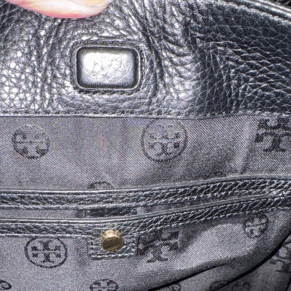 Tory Burch Black Leather Taylor Tote - Picture 8 of 10